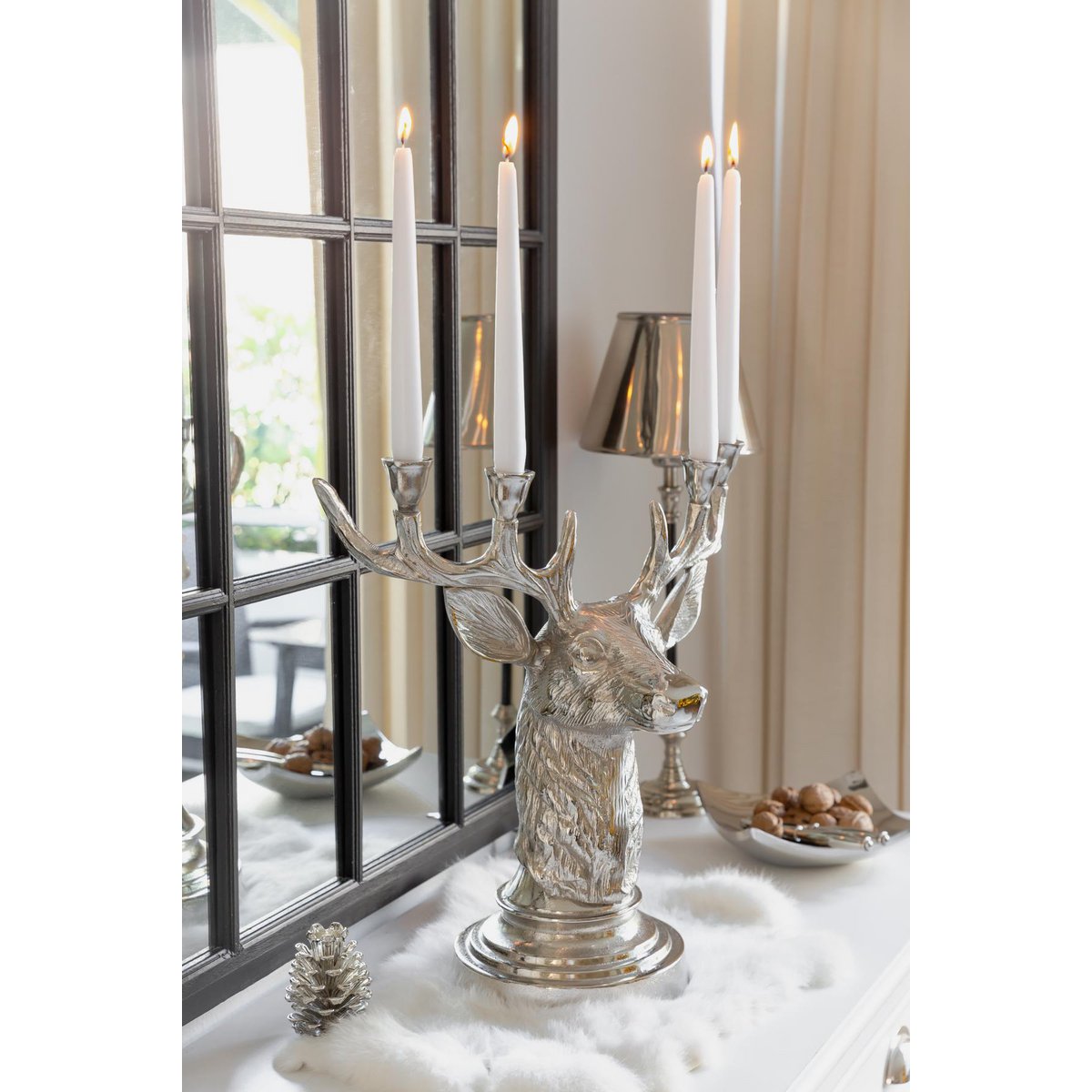 Kerzenständer Zapfen H 6 cm