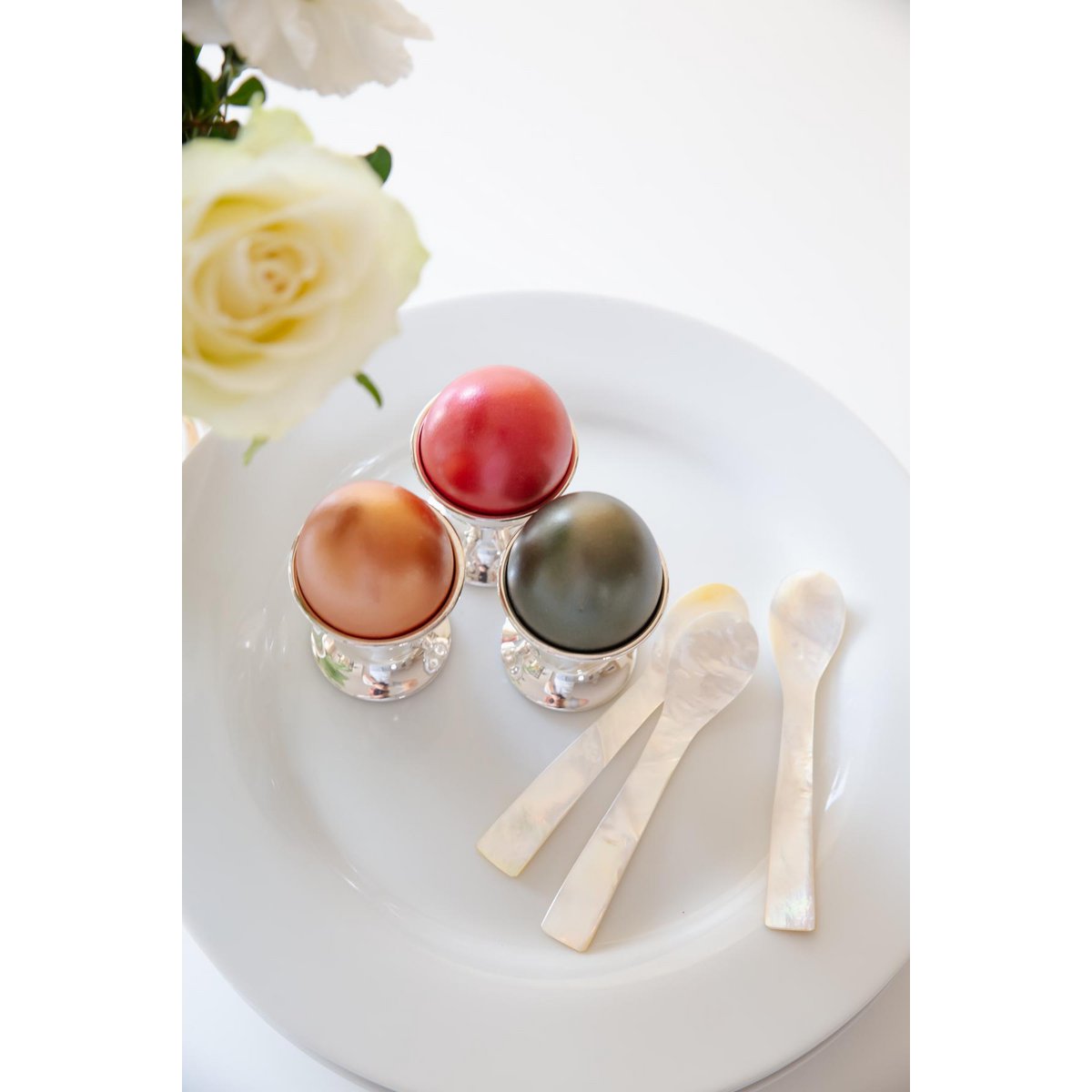 4er-Set Perlmuttlöffel (Kaviar- & Eierlöffel)