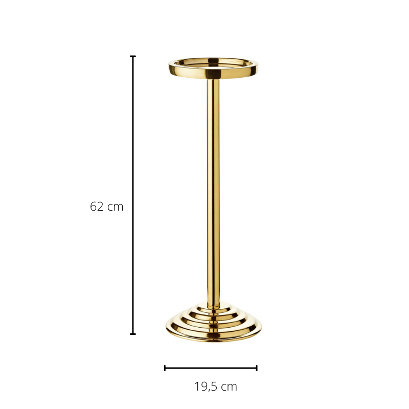 Ständer Olbia gold H 62 cm