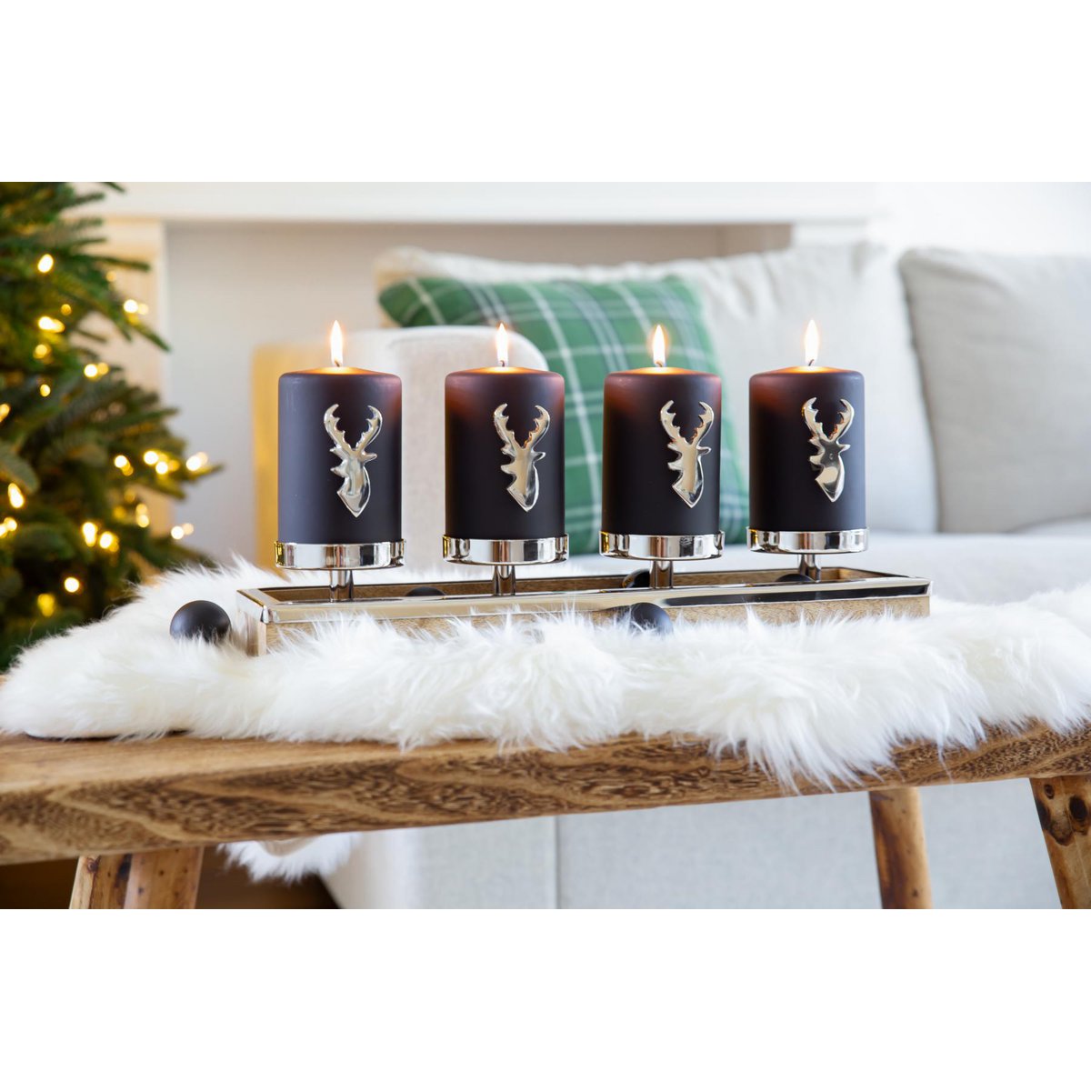 4er-Set Kerzenpin Risa (Höhe 7 cm)