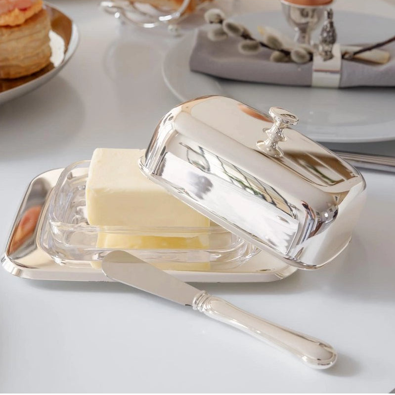 Butterdose Mista mit Messer (L 18 cm)