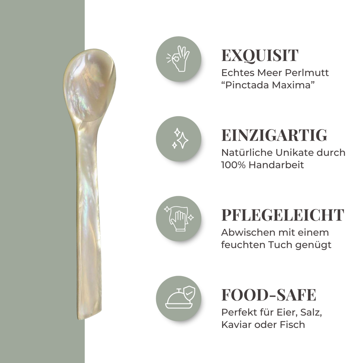 Salzlöffel Perlmutt