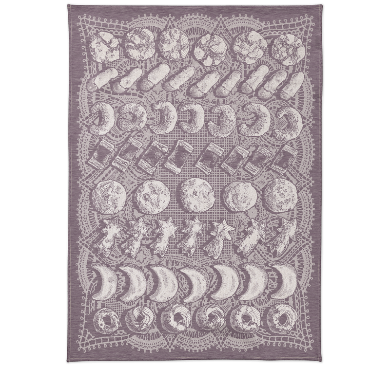 Küchentuch Kekse Purple