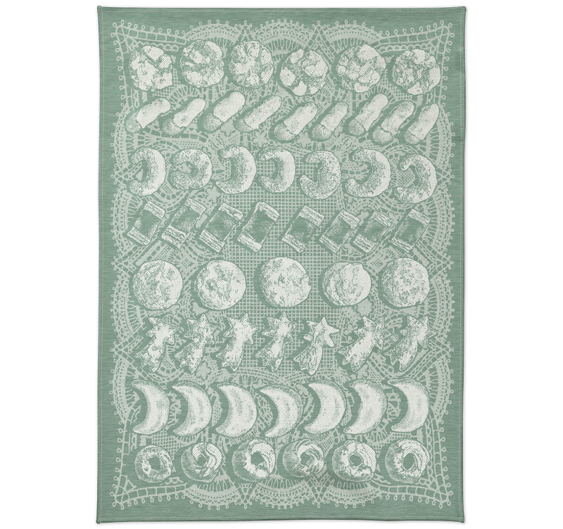 Küchentuch Kekse Jade