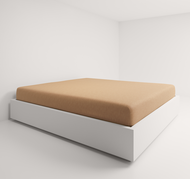 Fixleintuch Halbleinen Uni, Marigold