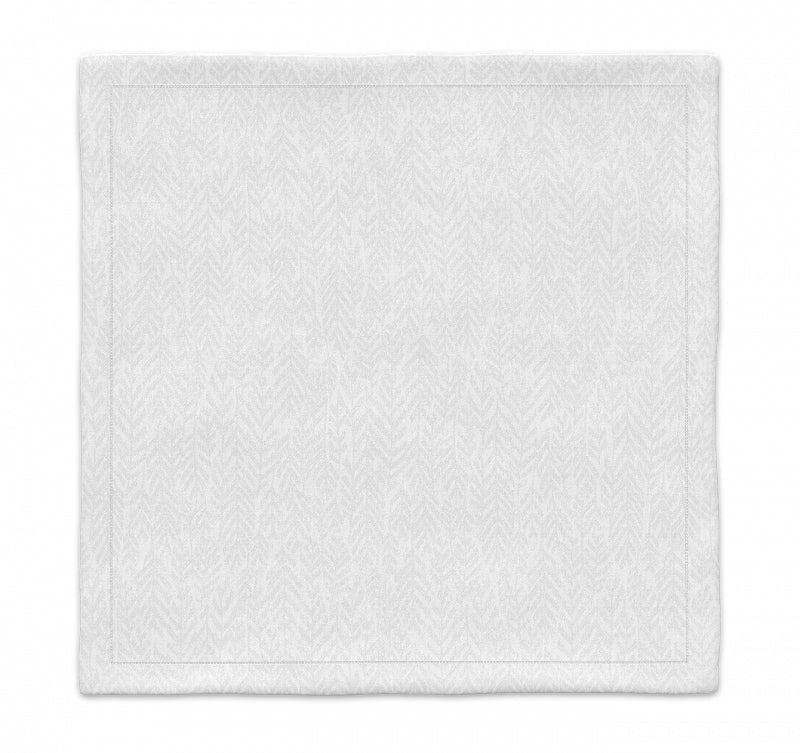 Serviette „Farn“ aus Leinen, Weiss