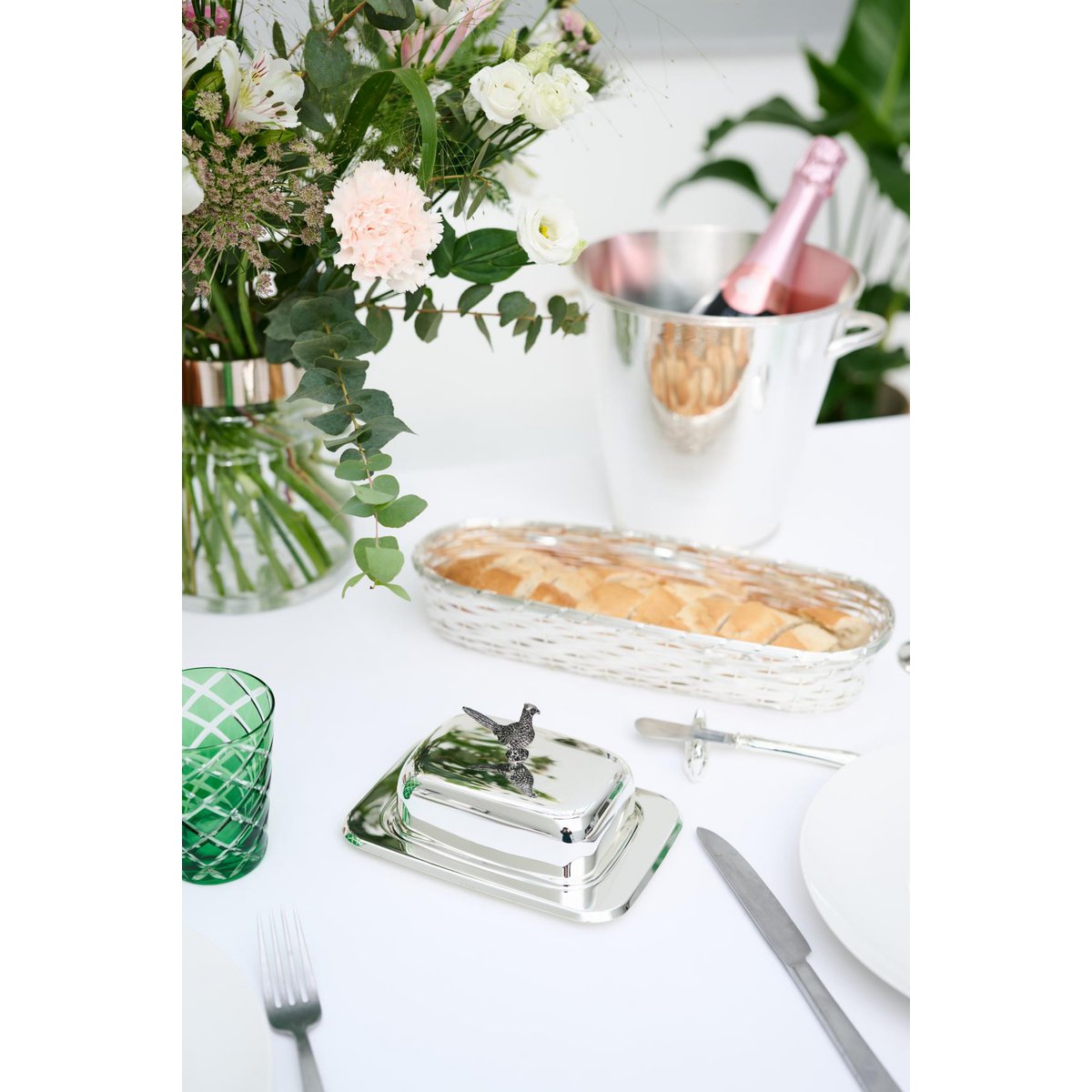 Butterdose Fasan 13x18 cm