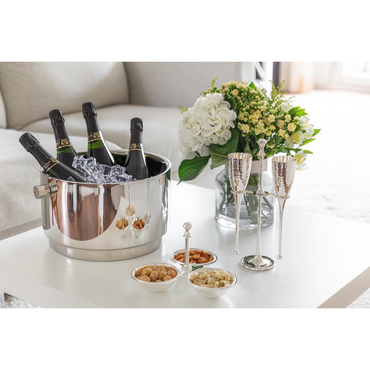 Dreifachschale Snackschale Perla