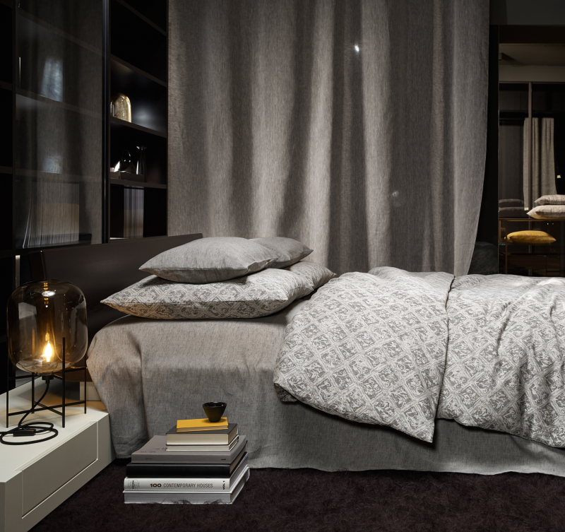 Bettwäsche Aquarell 262, Anthrazit