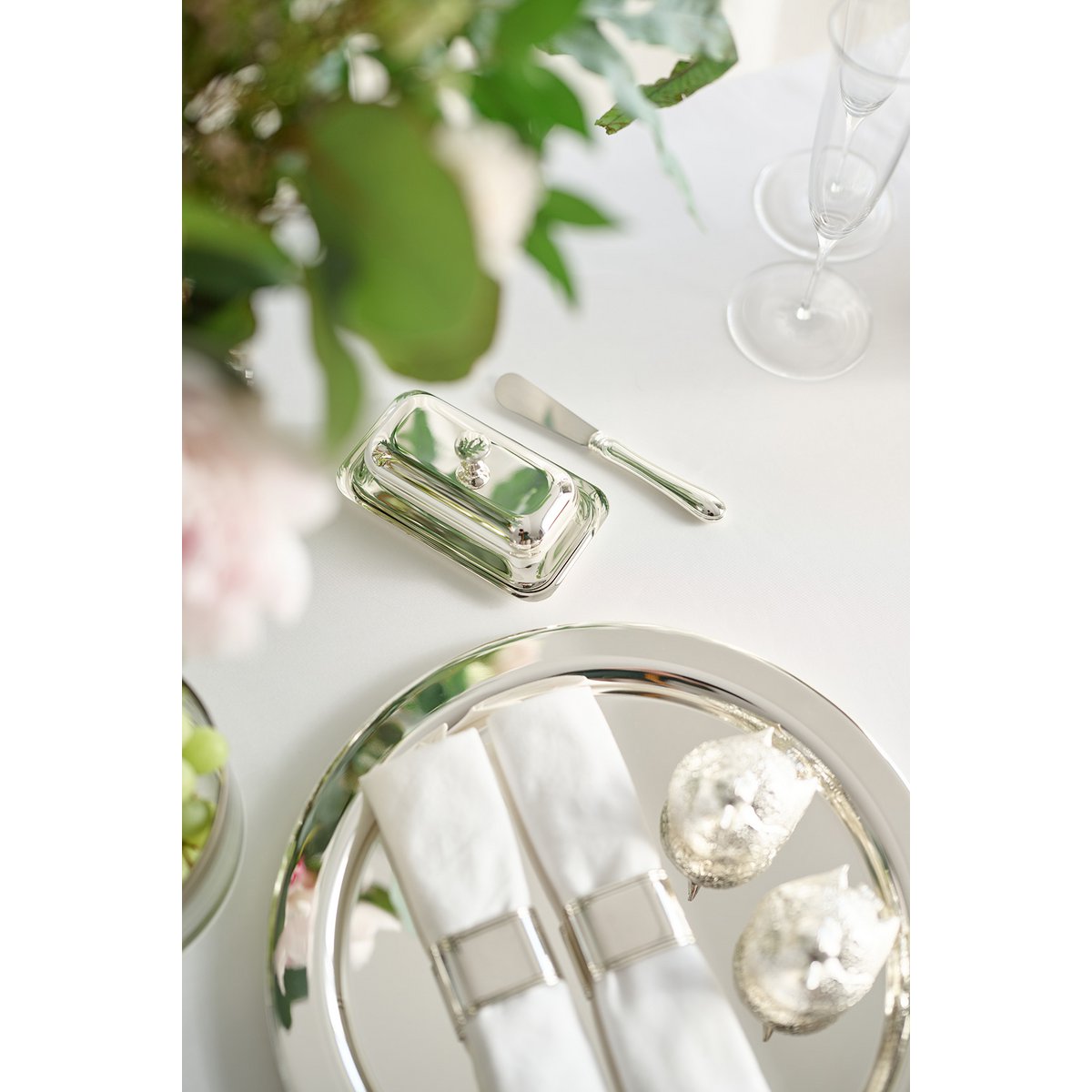 Butterdose Mary mit Glasplatte