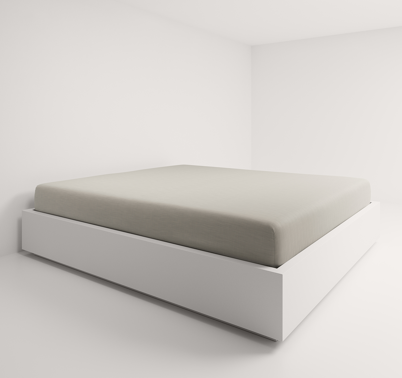 Fixleintuch Leinwand, stone