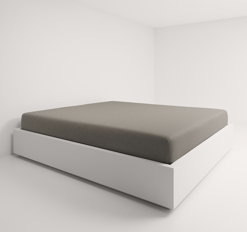 Fixleintuch Leinwand, Anthrazit