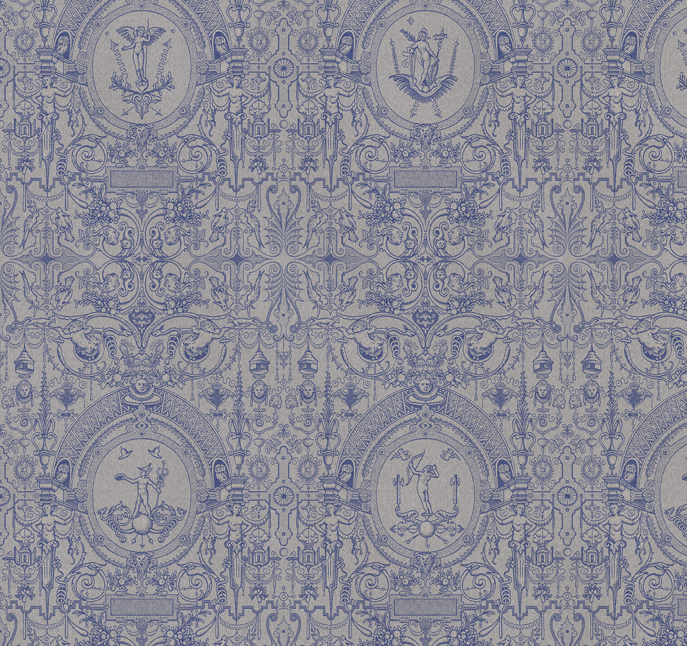 Dekokissen Cartouche, Delft Blue