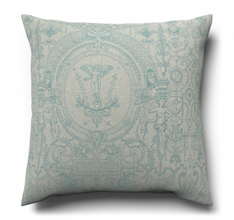 Dekokissen Cartouche, Artic Blue