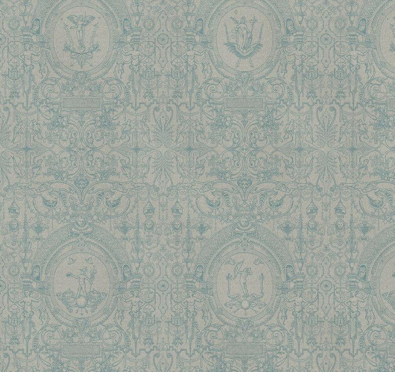 Dekokissen Cartouche, Artic Blue