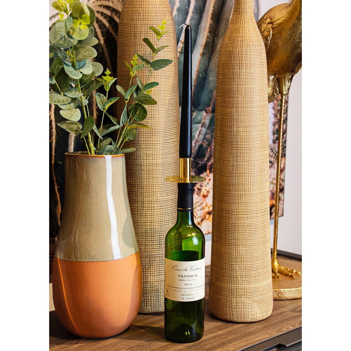 Flaschenaufsatz Kerzenhalter