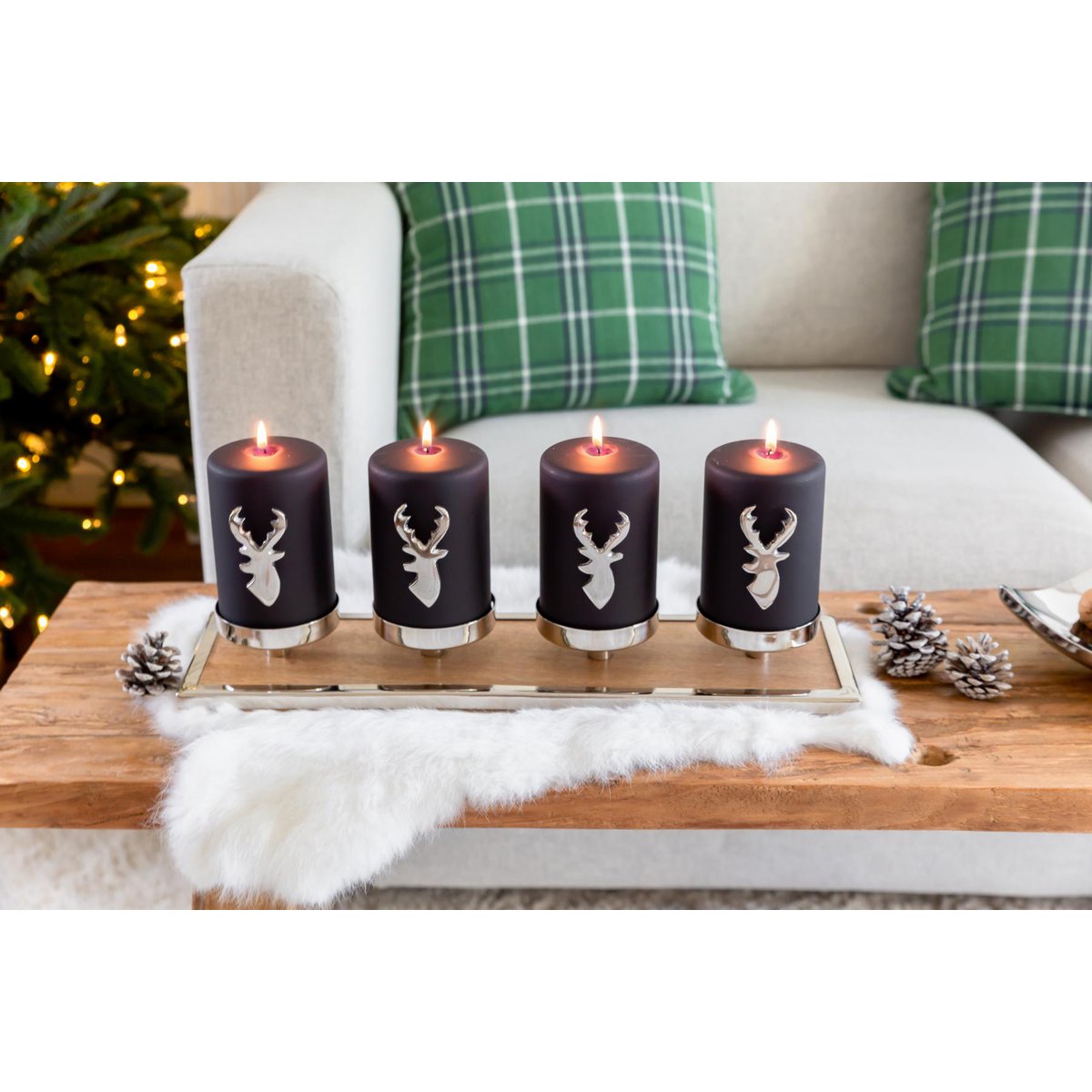 4er-Set Kerzenpin Risa (Höhe 7 cm)