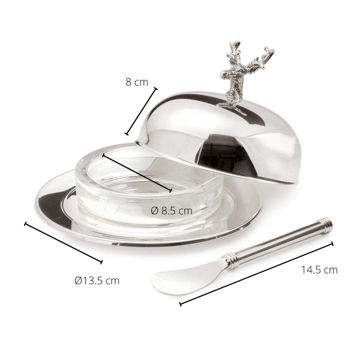 Butterdose Butterglocke Hirsch