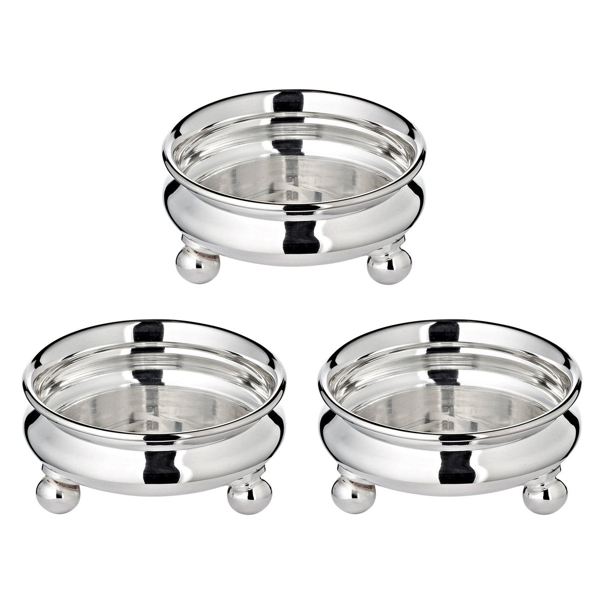 3er Set Snackschalen auf Füssen Santa