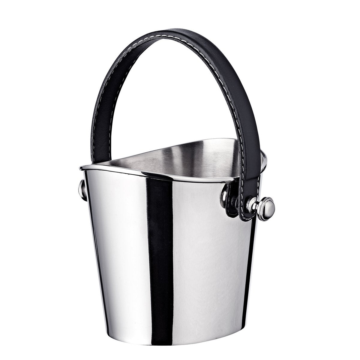 Weinkühler Gilbert mit schwarzem Ledergriff