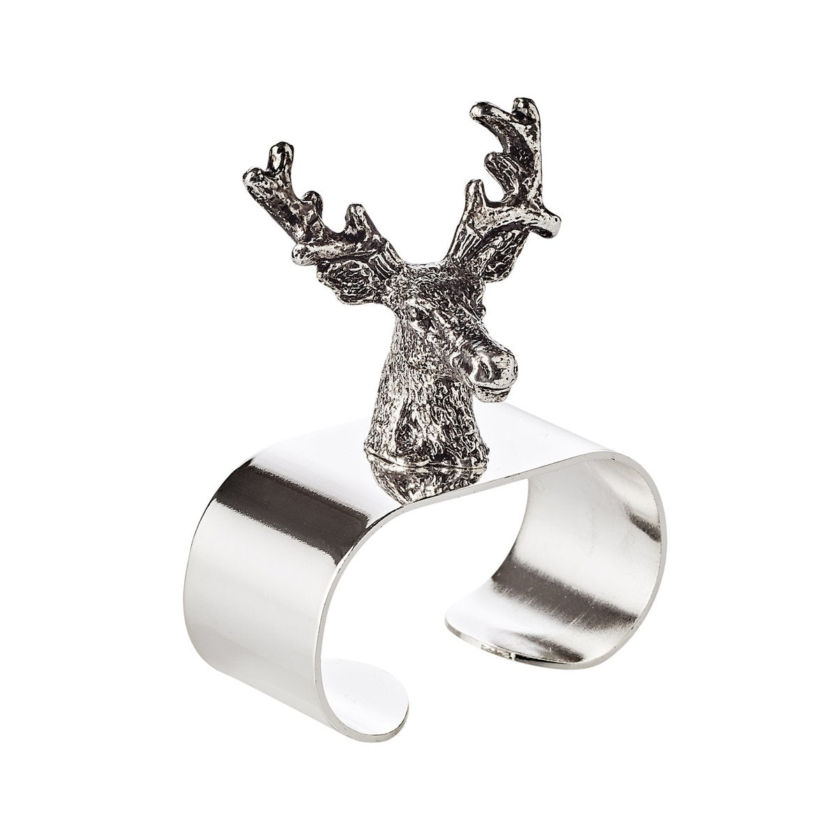 2er Set Serviettenringe Hirsch, edel