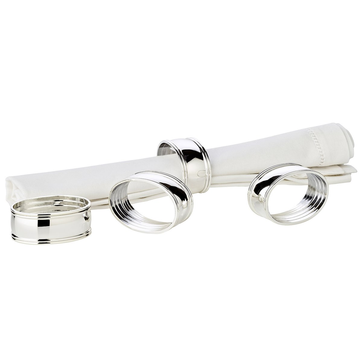 4er Set Serviettenring Faden