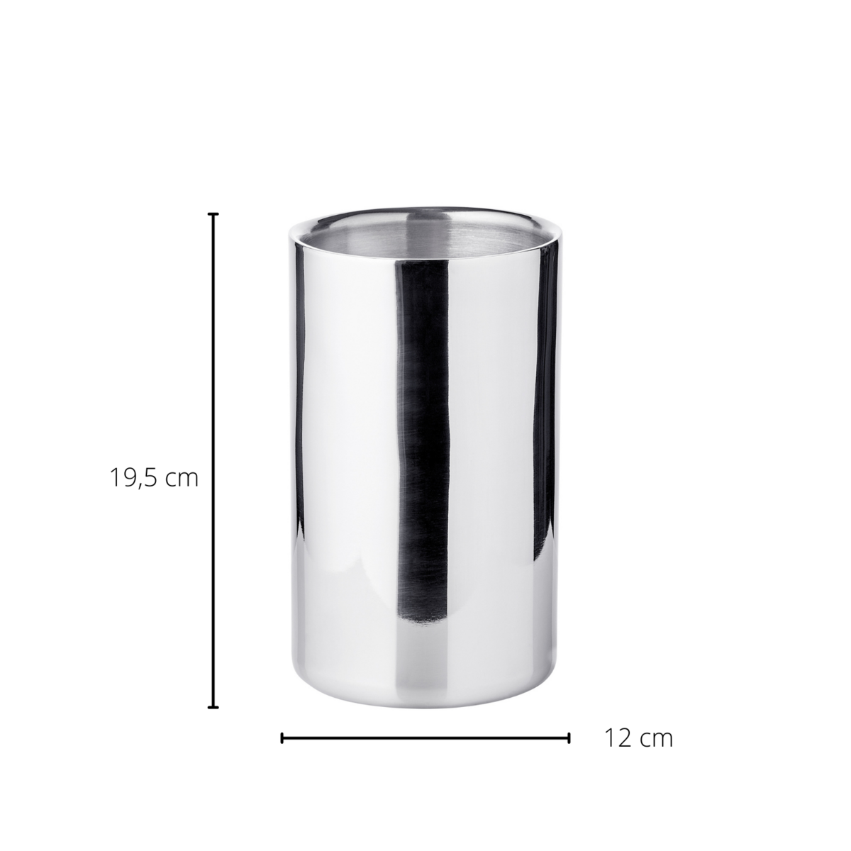 Flaschenkühler Nebraska, doppelwandig