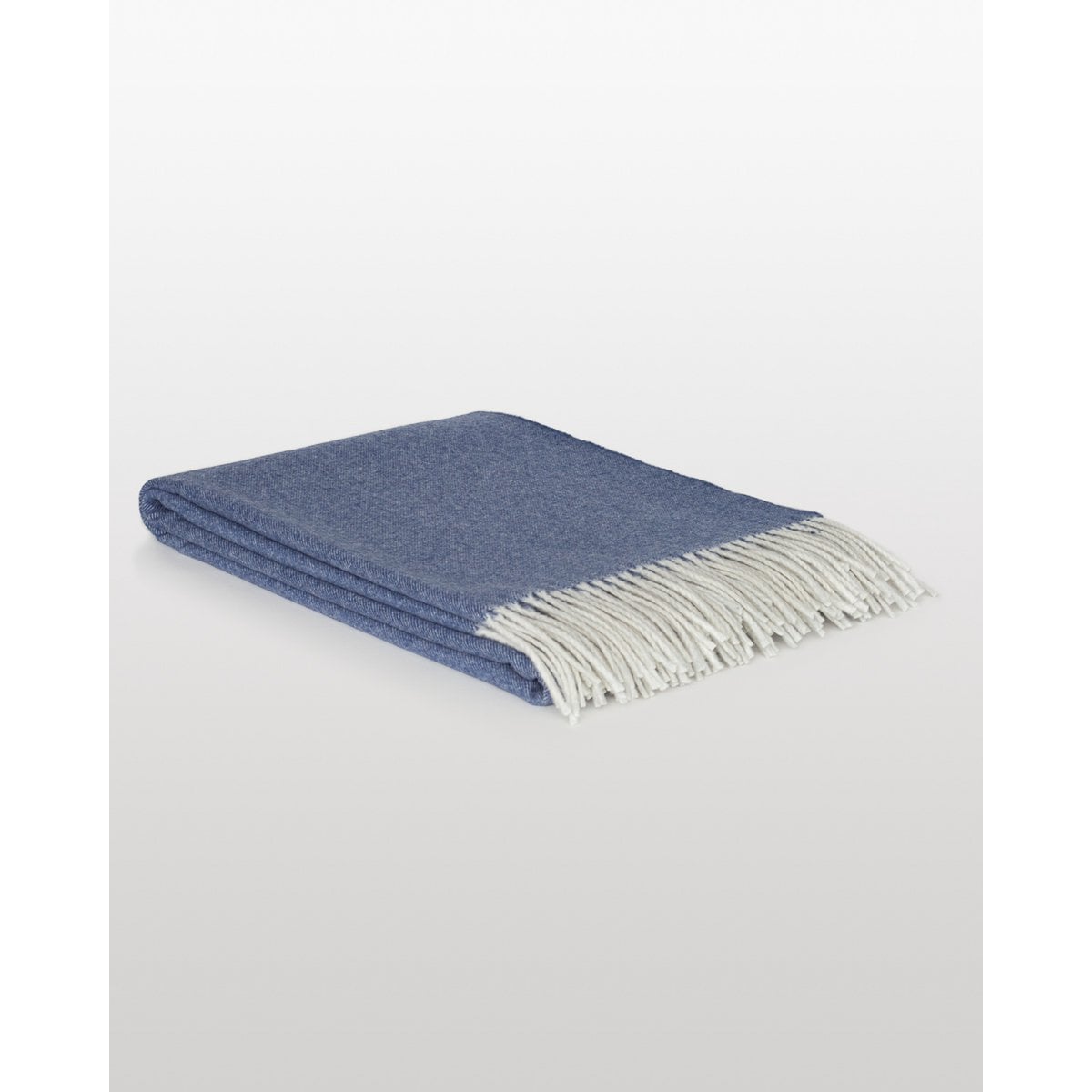 Merino Kaschmir Plaid Tibet blau