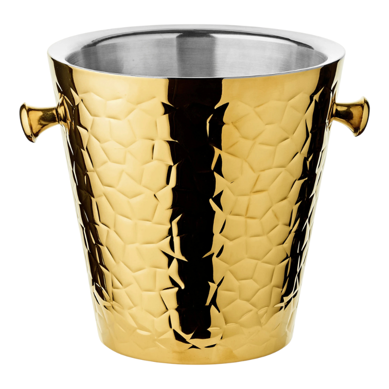 Sektkühler Capri gold H 23 cm