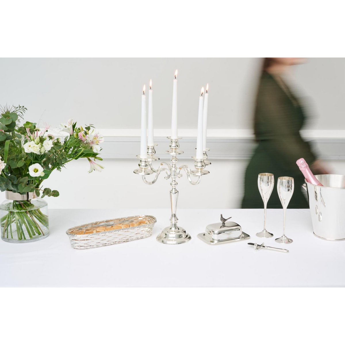 6er Set Messerbank Messerbänkchen Schwan