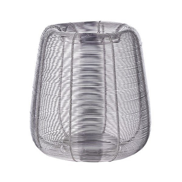 Windlicht Kurt, silber, H 24cm