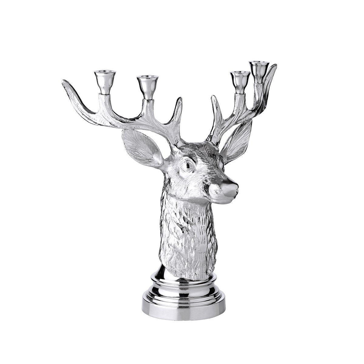 Kerzenhalter Hirsch für 2 Stabkerzen