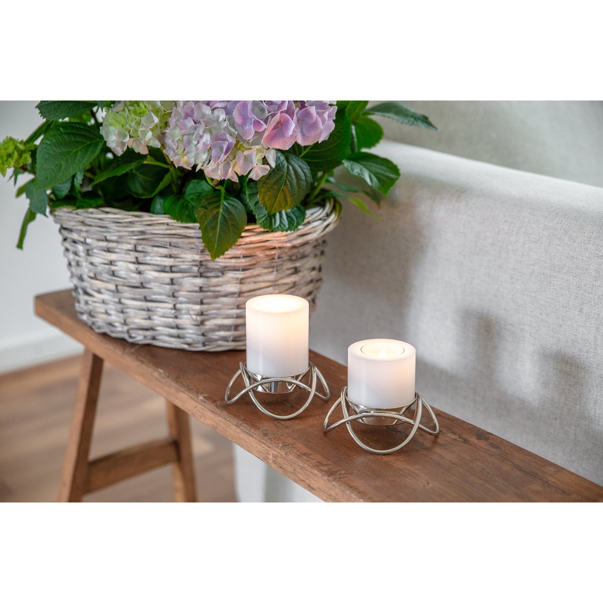 2er Set Kerzenhalter