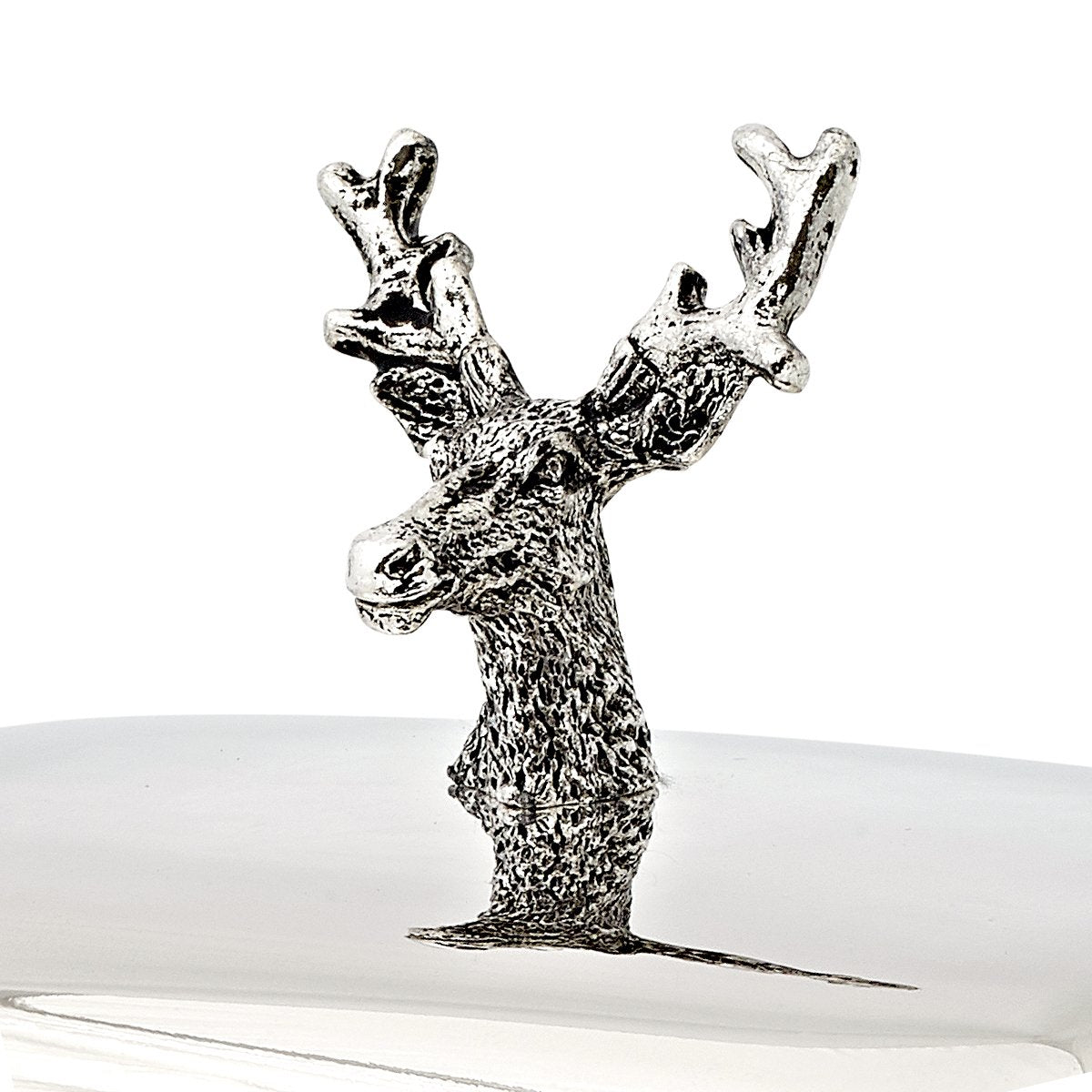 Butterdose Hirsch mit Messer (L 18 cm)