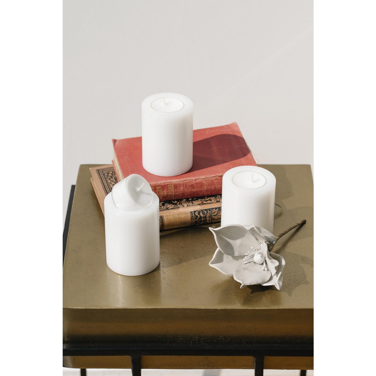 4er Set Dauerkerze Cornelius H. 8 cm