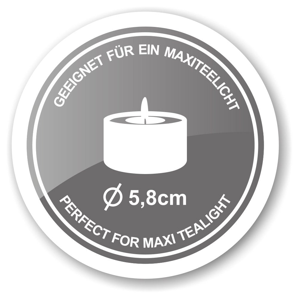 2er Set Windlicht Marla, ø 11 cm