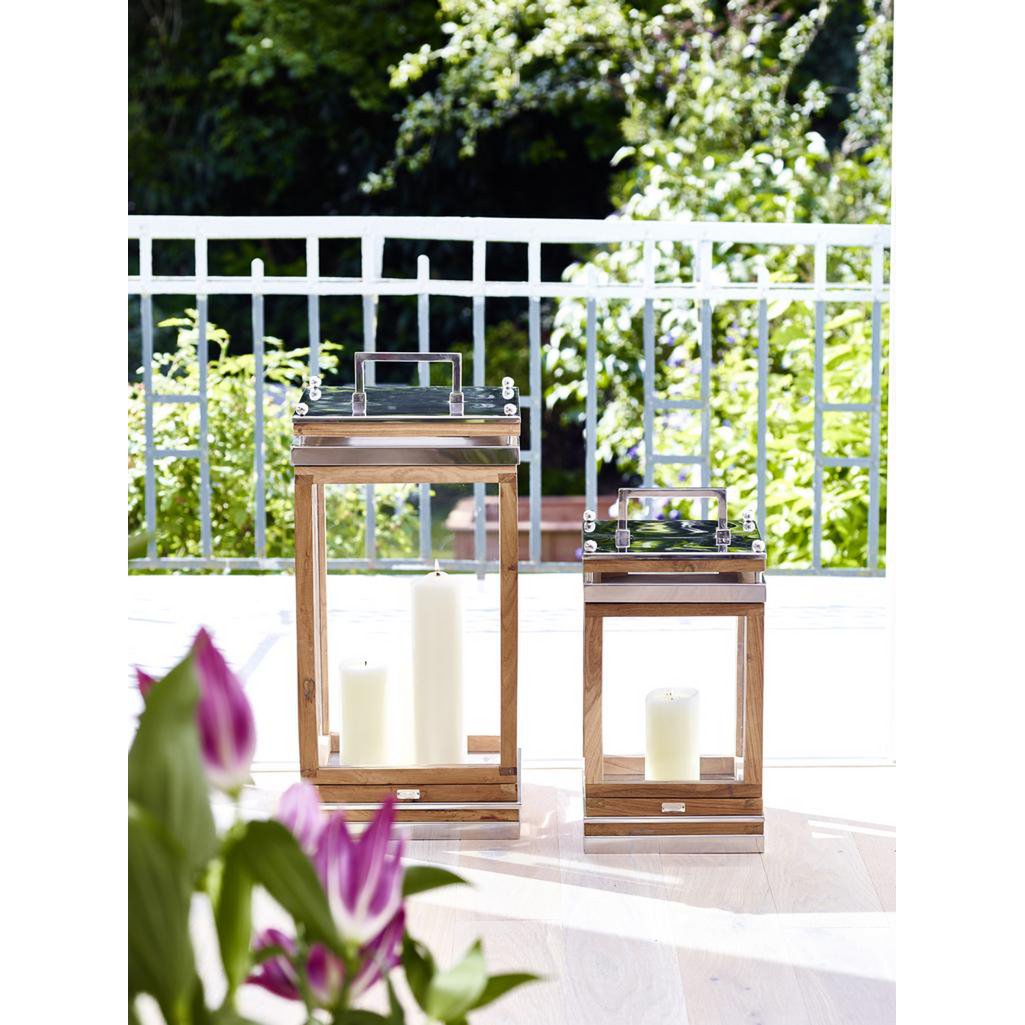 Laterne Huntsville mit Griff, H.49 cm