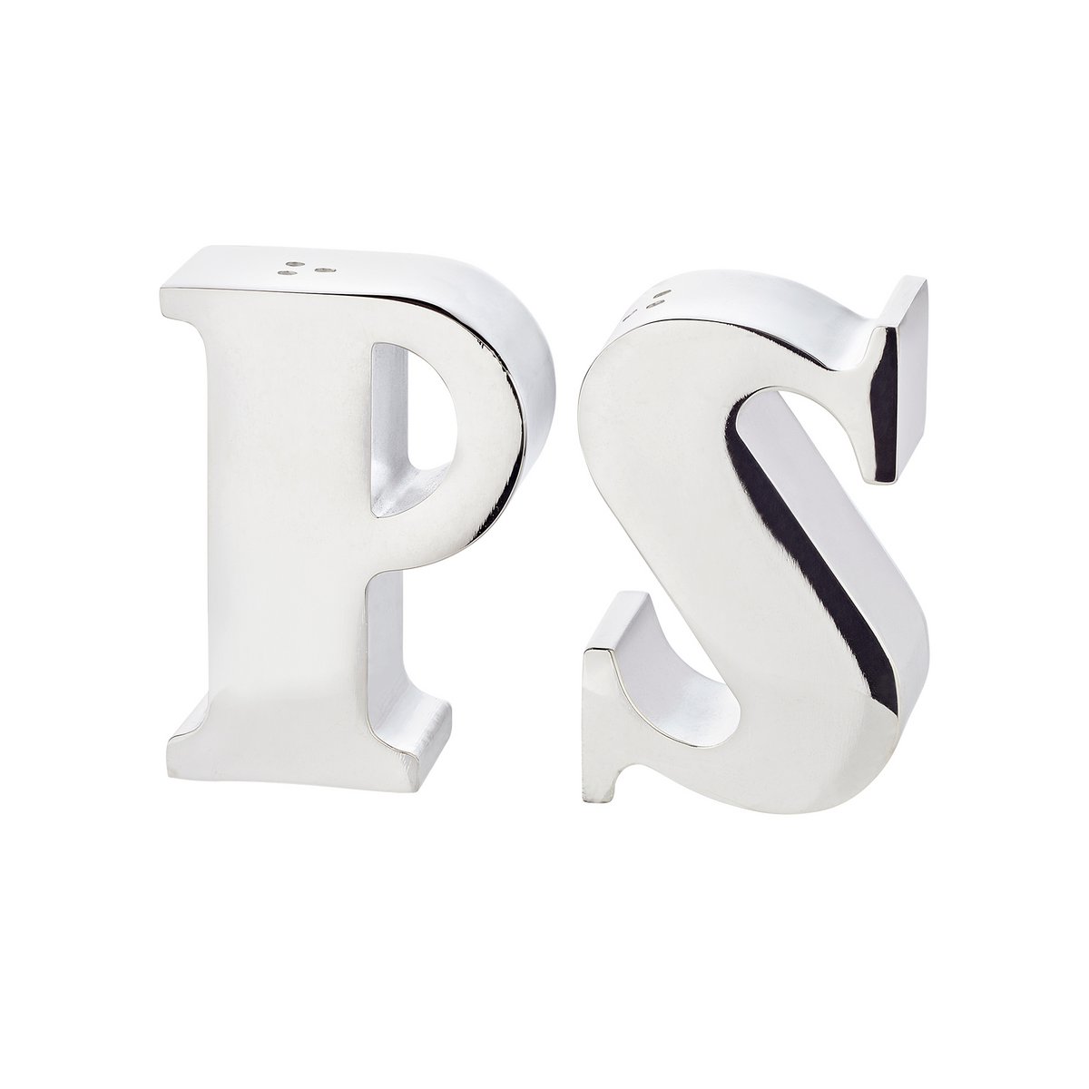 Salz- & Pfefferstreuer Favre, Buchstaben P & S versilbert