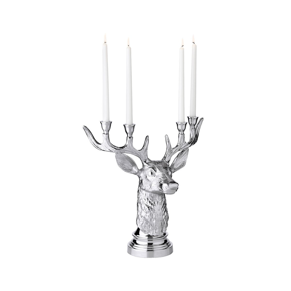 Kerzenhalter Hirsch für 2 Stabkerzen