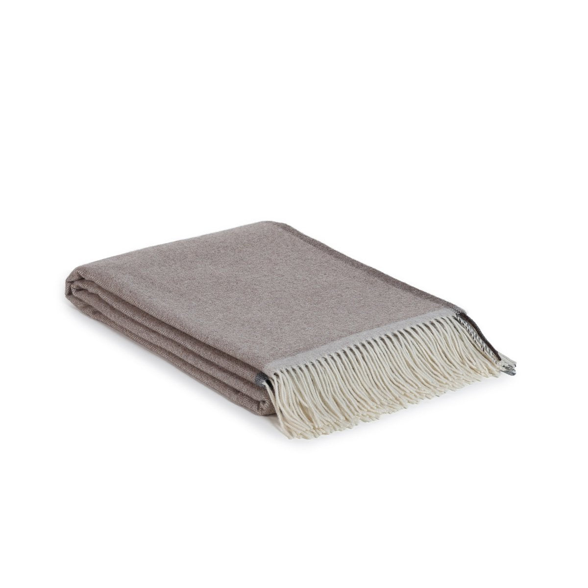 Merino Kaschmir Decke Milano Braun