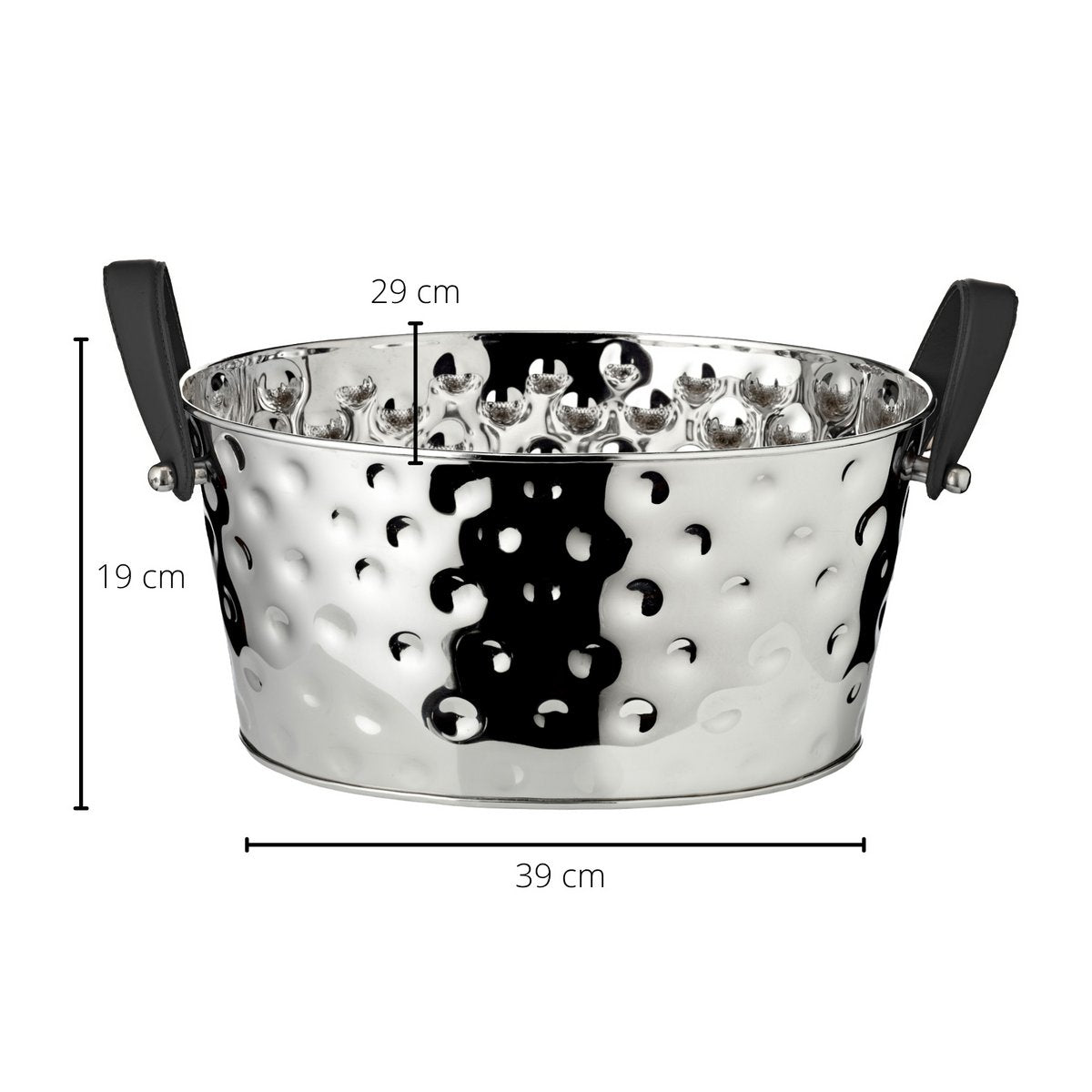 Champagner Schale Gideon 39x29cm, H19 cm