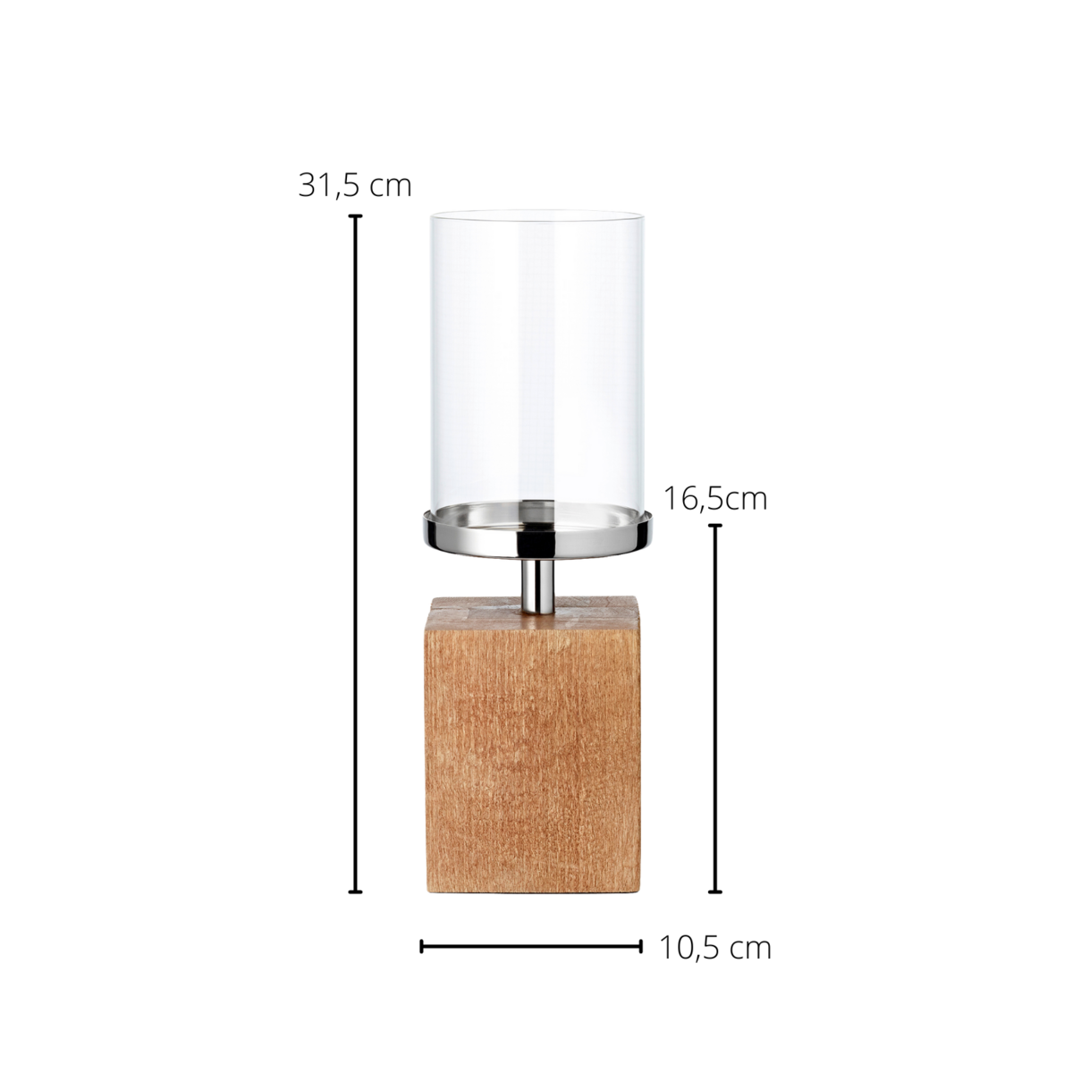 Kerzenständer Meo, H. 16,5 cm