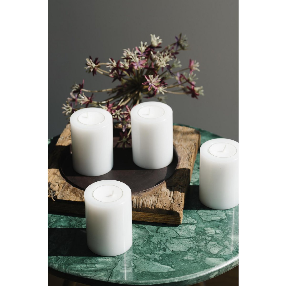 4er Set Dauerkerze Cornelius H. 8 cm