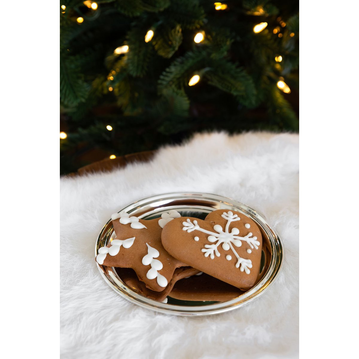 Tablett Pipe, Ø 17 cm, versilbert