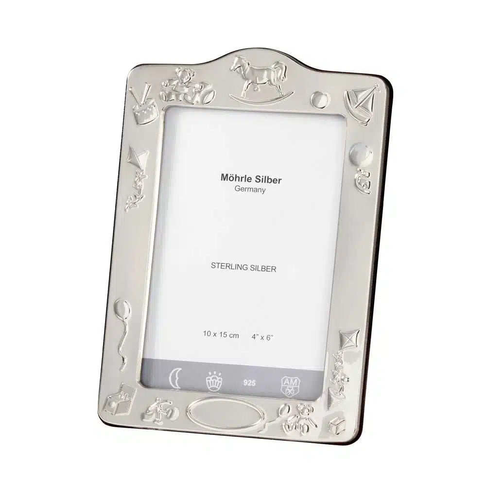 Bilderrahmen silber „241“ Taufe & Geburt 10x15cm