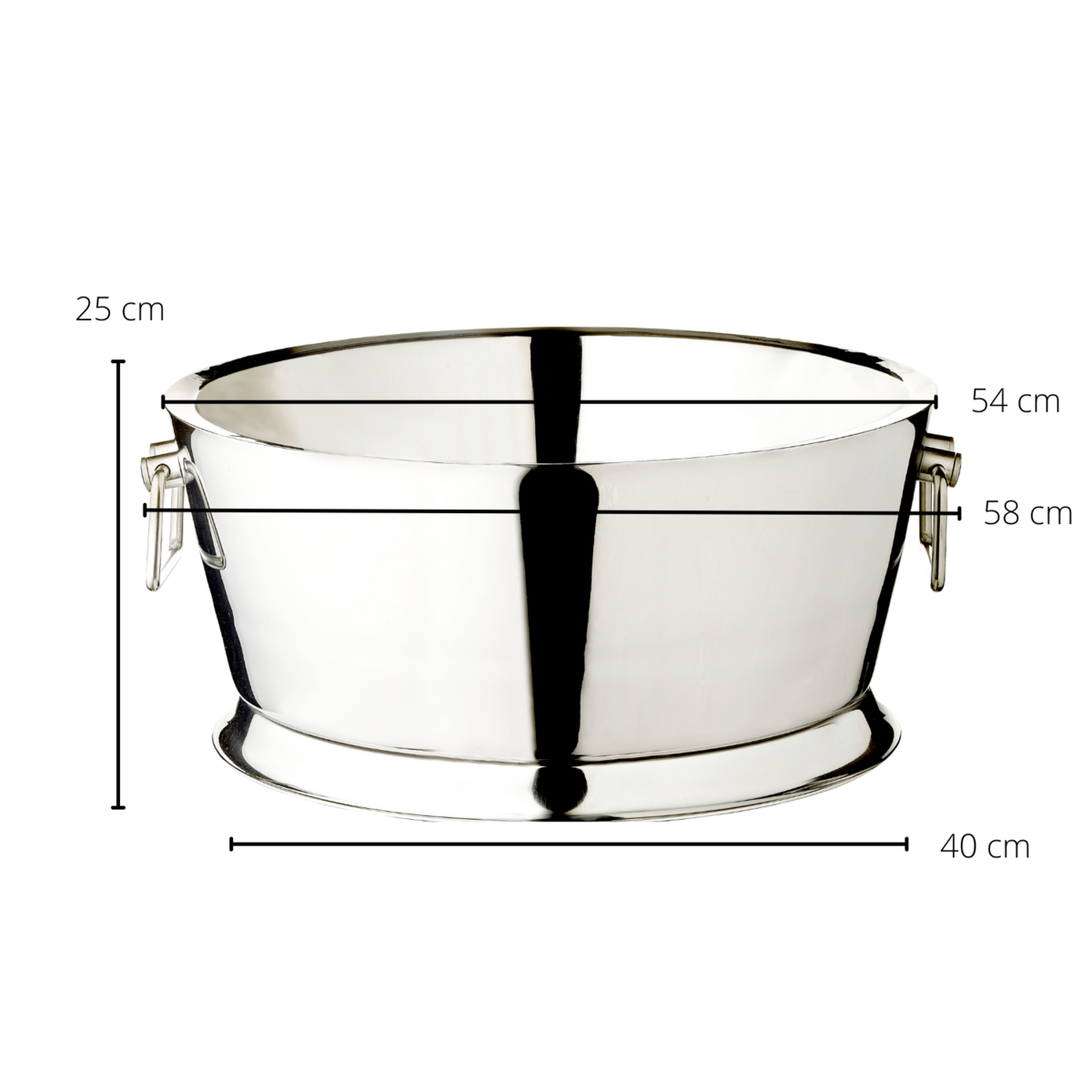 Champagnerkühler Michigan mit Griffen