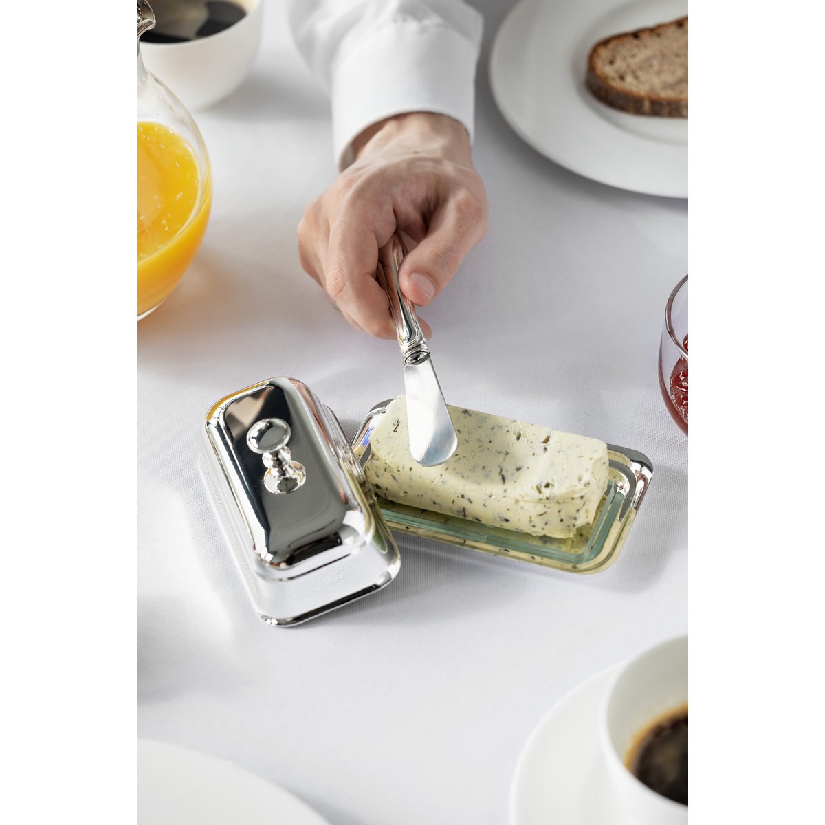 Butterdose Mary mit Glasplatte