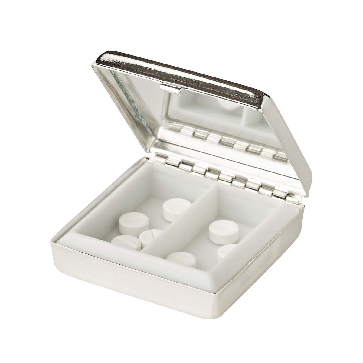 Pillendose Lydia mit Spiegel