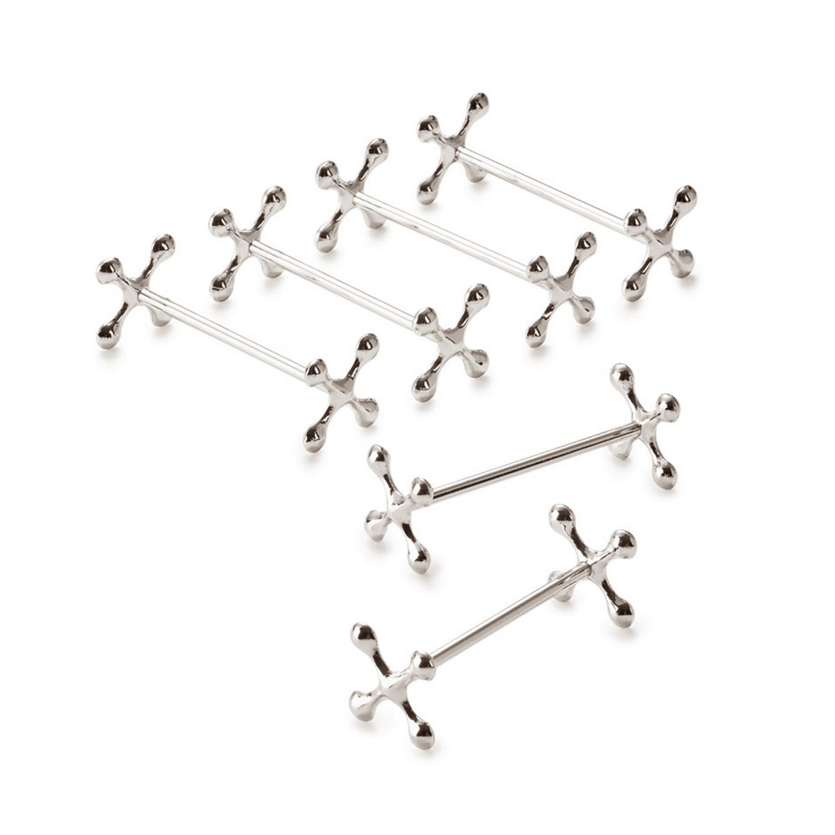 6er Set Messerbank Messerbänkchen Kreuz