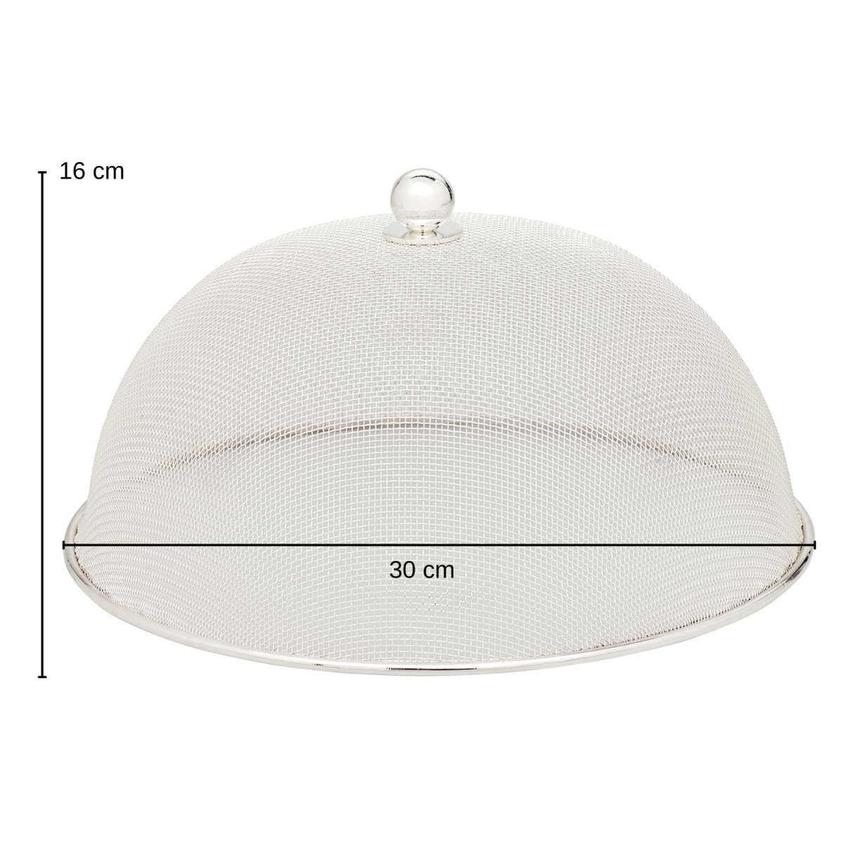 Speisehaube Classic versilbert, ø 30 cm
